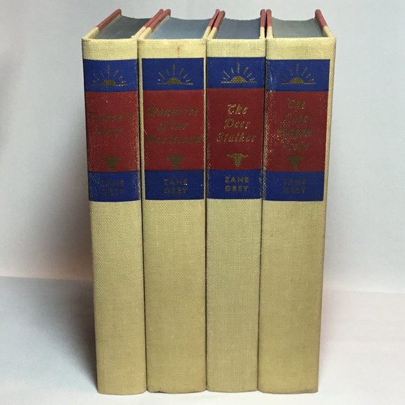 Zane Grey Walter J Black Hardcover Book Lot of 4 Western: #40, #44, #45 & #48 - Picture 1 of 6